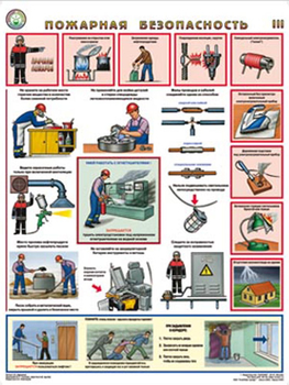 ПС44 Пожарная безопасность (бумага, А2, 3 листа) - Плакаты - Пожарная безопасность - Магазин охраны труда ИЗО Стиль